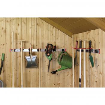 BRUNS Alu-Gerätehalterschiene mit 3 Haltern Länge 500 mm