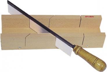 Gehrungsschneidlade Stubai mit Säge Holz