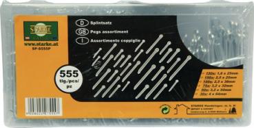 Splinte - Sortiment Box 555 tlg.