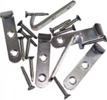 Abdecknetzhaken-Set 6 tlg 55 mm, mit 12 Schrauben, SB