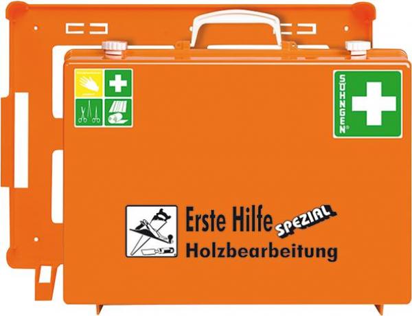 Erste Hilfe-Koffer MT-CD Holzbearbeitung, orange