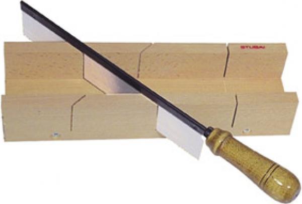 Gehrungsschneidlade Stubai mit Säge Holz