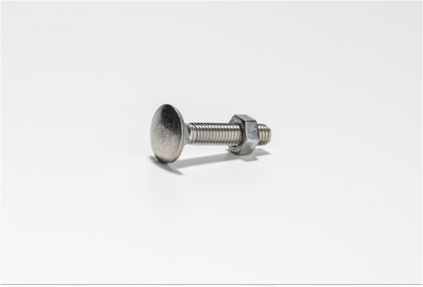 Torbandschraube DIN603 Edelstahl A2 + Muttern