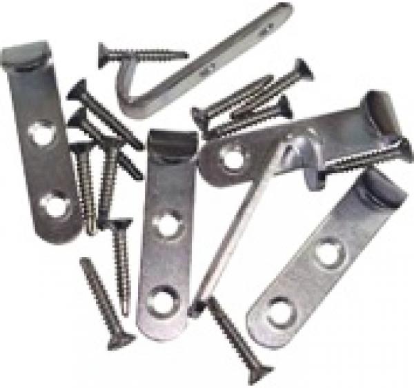 Abdecknetzhaken-Set 6 tlg 55 mm, mit 12 Schrauben, SB