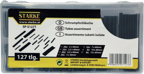 Schrumpfschlauch-Sortiment Box 127 tlg.